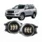 Противотуманные LED фары Toyota Land Cruiser Prado 150 2009-2013 JR-W-13 50W 3 линзы с СТГ / Тойота Прадо 150