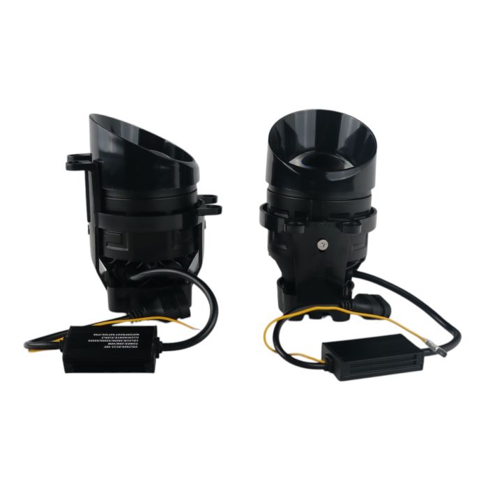 Противотуманные LED линзы Toyota Camry XV70 2017-2024 А1 90W с СТГ бело-желтые / противотуманные фары Тойота Кэмри