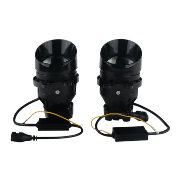 Противотуманные LED линзы Toyota Camry XV70 2017-2024 А1 90W с СТГ бело-желтые / противотуманные фары Тойота Кэмри
