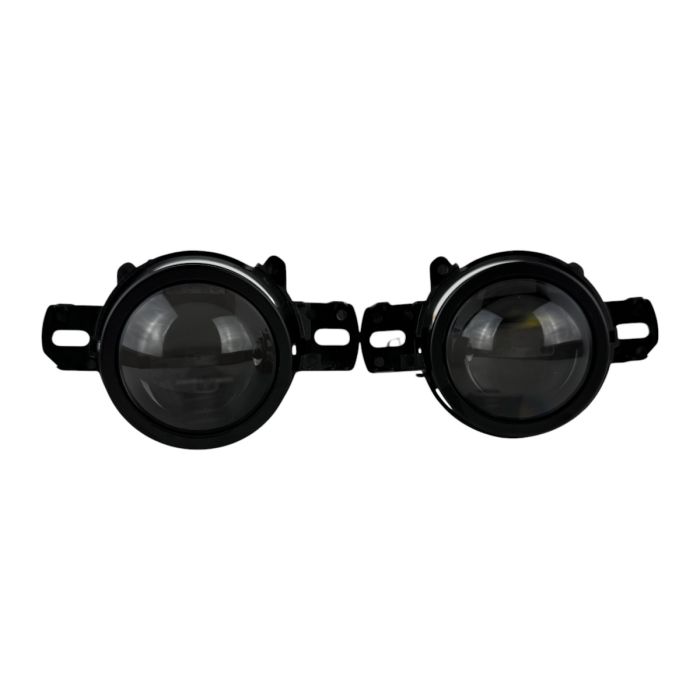 ПТФ LED линзы Nissan Navara D40 2005-2015 противотуманные фары 90W бело-желтые СТГ A1