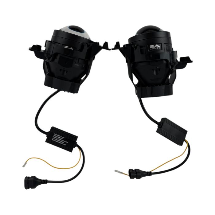 ПТФ LED линзы Nissan Tiida C11 2007-2014 противотуманные фары 90W бело-желтые СТГ A1