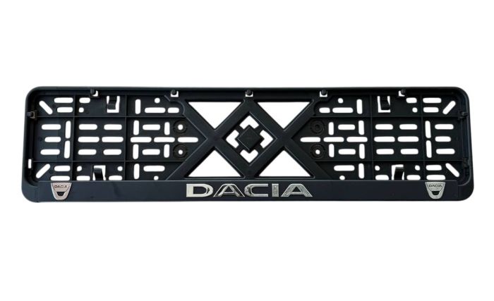 Рамка номерного знаку пластик з об'ємними літерами Dacia (2шт)