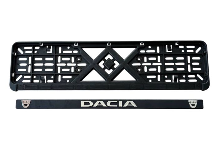 Рамка номерного знаку пластик з об'ємними літерами Dacia (2шт)