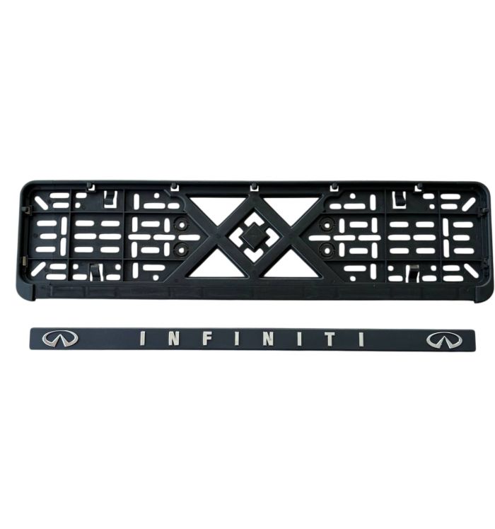 Рамка номерного знаку пластик з об'ємними літерами Infiniti (2шт)