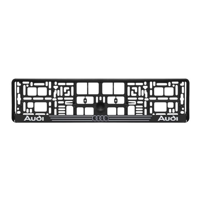 Рамка номерного знаку Audi пластикова Poputchik (1шт)