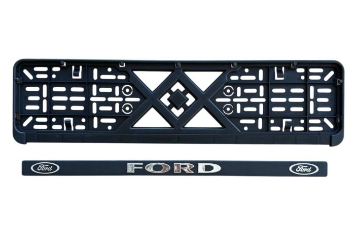 Рамка номерного знаку пластик з об'ємними літерами Ford 52х13,5х2 см (2шт)