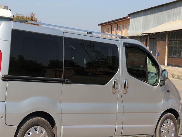 Хромированные Рейлинги Короткая, Чугунные Ножки для Renault Trafic 2001-2015 гг