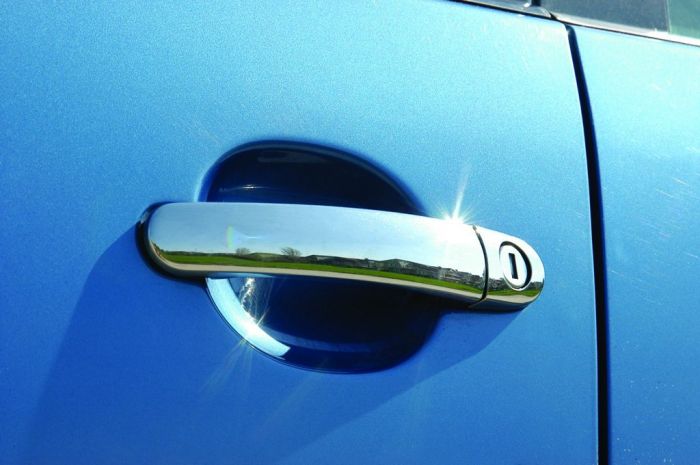 Хромированные Накладки на Ручки (2 шт., Нержавейка) для Volkswagen Fox 2003-2021 гг
