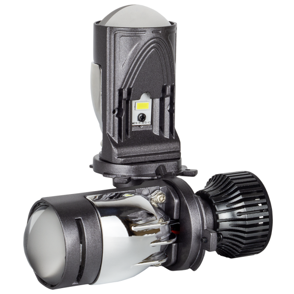 LED лампи автомобільні з лінзою DriveX SLE-01 H4 H/L 9-60V 6000K 30W/45W к-т.