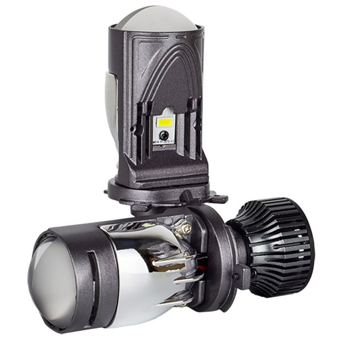 LED лампи автомобільні з лінзою DriveX SLE-01 H4 H/L 9-60V 6000K 30W/45W к-т.