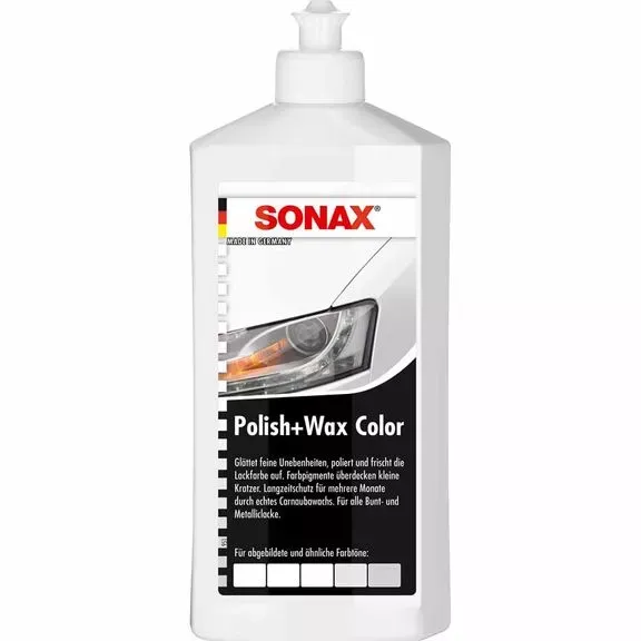 Цветной полироль с воском белый 250 мл SONAX Polish&amp;Wax Color (296041)