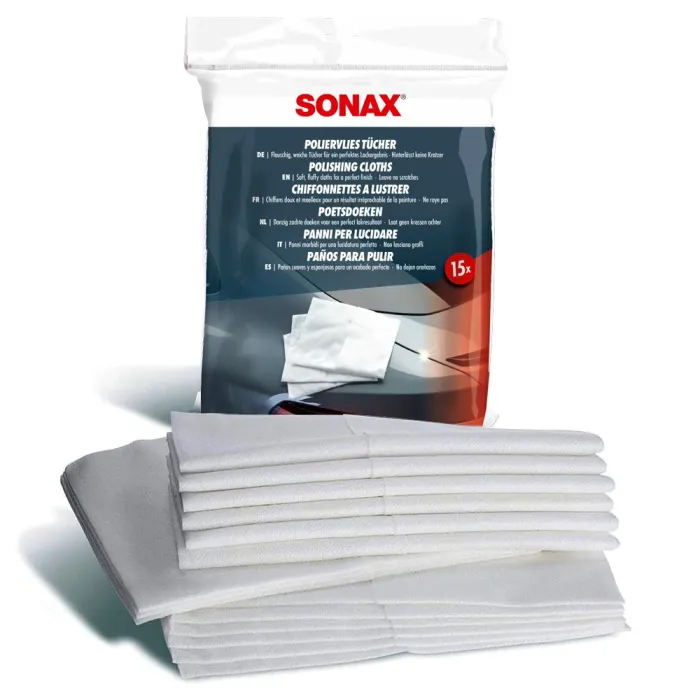 Екстрам’які серветки для фінішного полірування кузова 15 шт SONAX Polishing Cloths (422200)