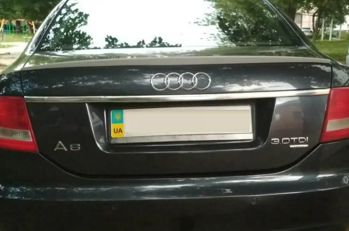 Спойлер багажника Audi A6 C6 (ABS-пластик)