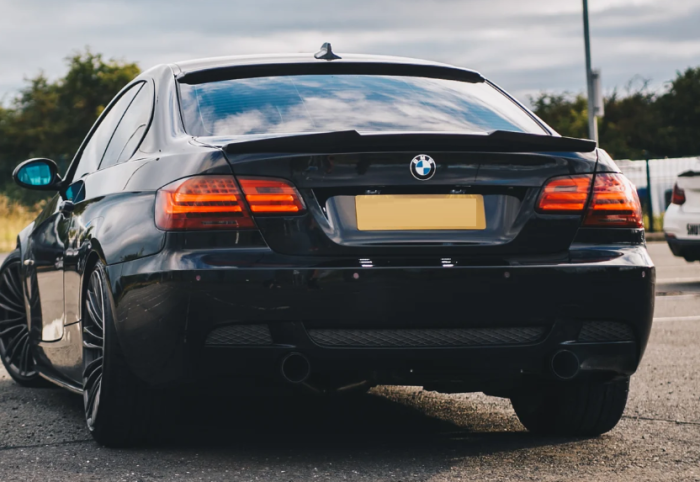 Спойлер багажника BMW 3 E92 стиль М4 черный глянцевый ABS-пластик