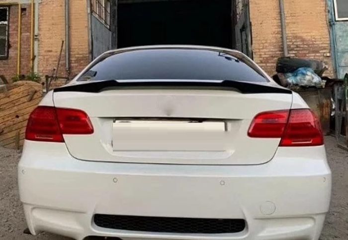 Спойлер багажника BMW 3 E92 стиль М4 черный глянцевый ABS-пластик