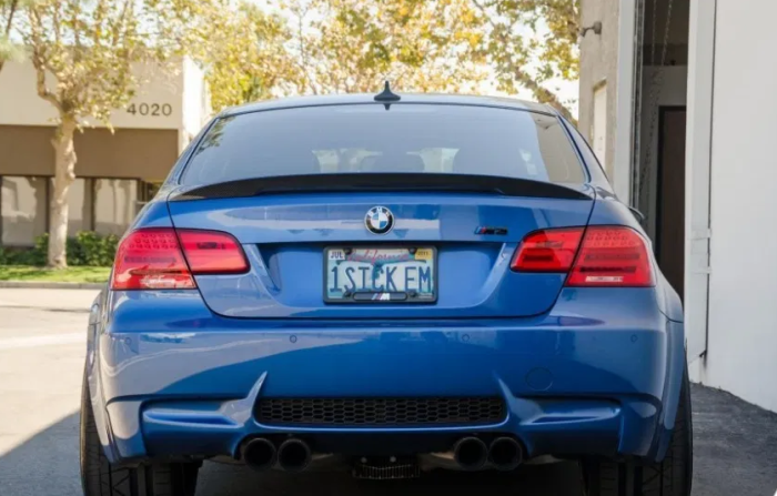 Спойлер багажника BMW 3 E92 стиль М4 черный глянцевый ABS-пластик