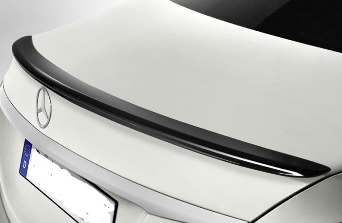 Спойлер багажника Мерседес W205 черный глянцевый (ABS-пластик)