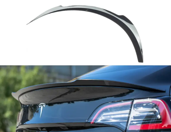 Спойлер багажника Tesla Model Y стиль Makston Design черный глянцевый (2020-...)