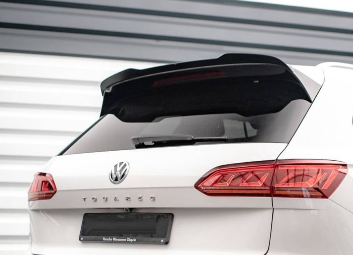 Спойлер багажника VW Touareg 3 черный глянцевый (ABS-пластик)