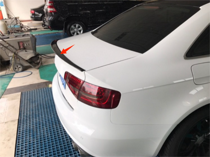 Спойлер на Audi A4 B8 стиль S4 черный глянцевый ABS-пластик (12-15 г.в.)