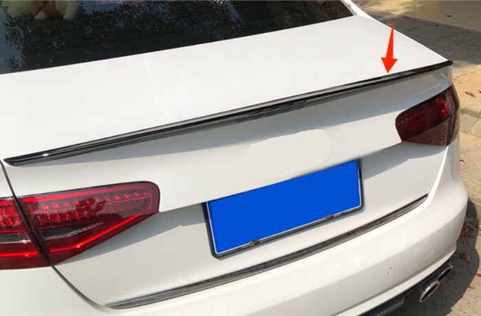 Спойлер на Audi A4 B8 стиль S4 черный глянцевый ABS-пластик (12-15 г.в.)