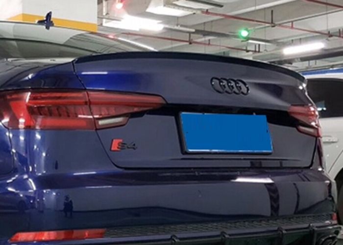 Спойлер на Audi A4 B9 стиль S4 черный глянцевый ABS-пластик