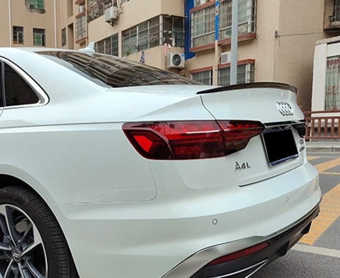 Спойлер на Audi A4 B9 стиль S4 черный глянцевый ABS-пластик