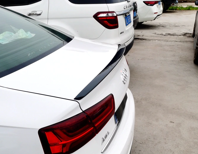 Спойлер на Audi A6 C7 черный глянцевый ABS-пластик