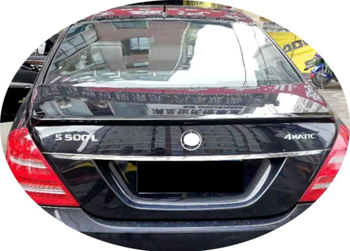 Спойлер багажника Mercedes W221 (ABS-пластик)