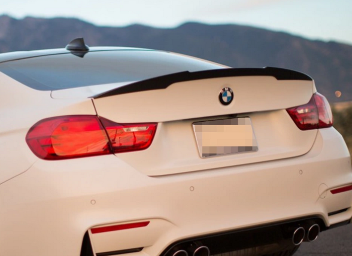 Спойлер BMW 4 F32 стиль M4 черный глянцевый (ABS-пластик)