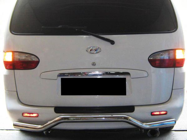 Задняя дуга AK-005 (нерж. сталь) для Hyundai H200, H1, Starex 1998-2007 гг