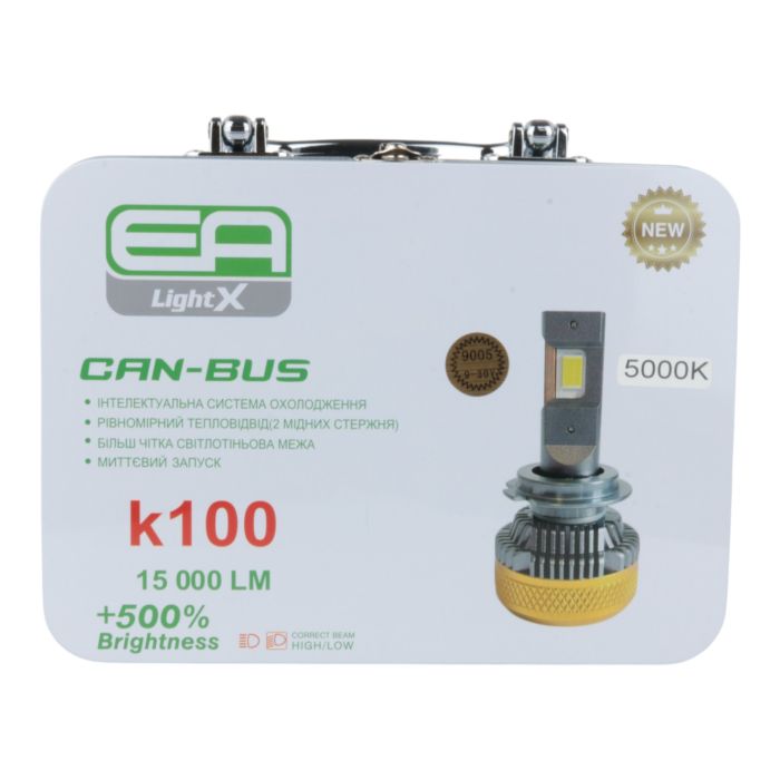 Автолампы HB3 EA Light X K100 15000Lm 5000K 9-32V 2 шт