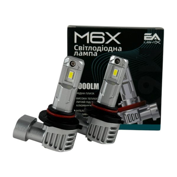 Светодиодные лампы автомобильные HB3 9005 M6X EA Light X 4000Lm 5500K 12V-24V (комплект 2 шт)