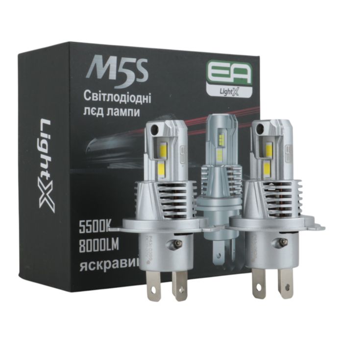 Автолампы H4 EA Light X М5S 8000Lm 5000K 12-24V 2 шт