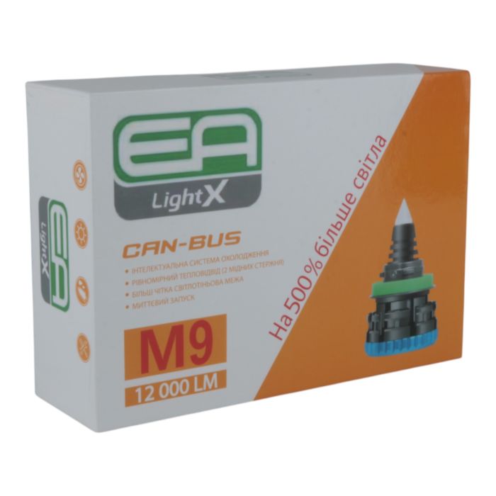 Автолампы HB4 (9006) EA Light X M9 360° 12000Lm 5000K 12-24V 2 шт