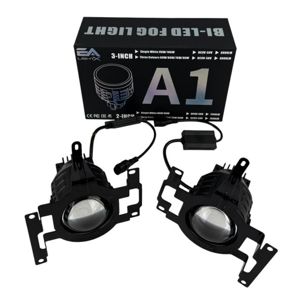 Светодиодные противотуманные фары Bi-LED линзы EA Light X A1 Hyundai Tucson 2004-2010 90W 12-24V белые