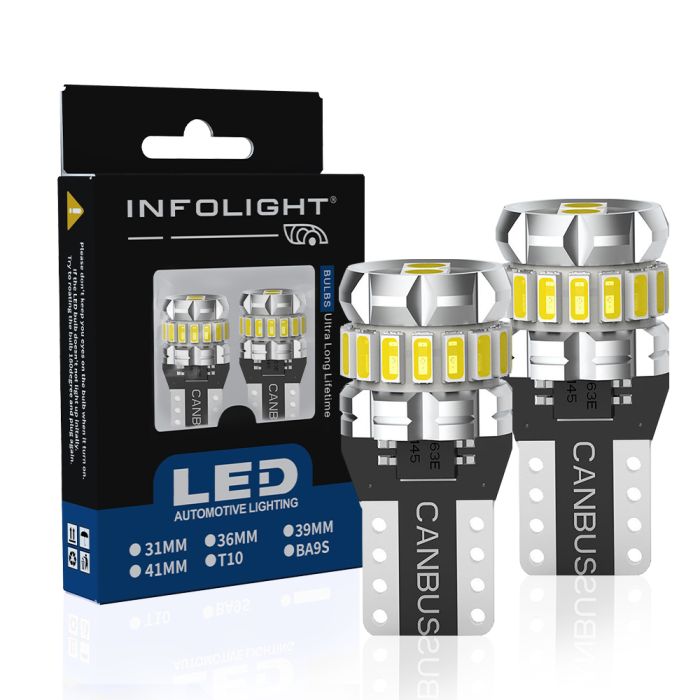 Комплект светодиодных ламп Infolight T10(w5w) Canbus White