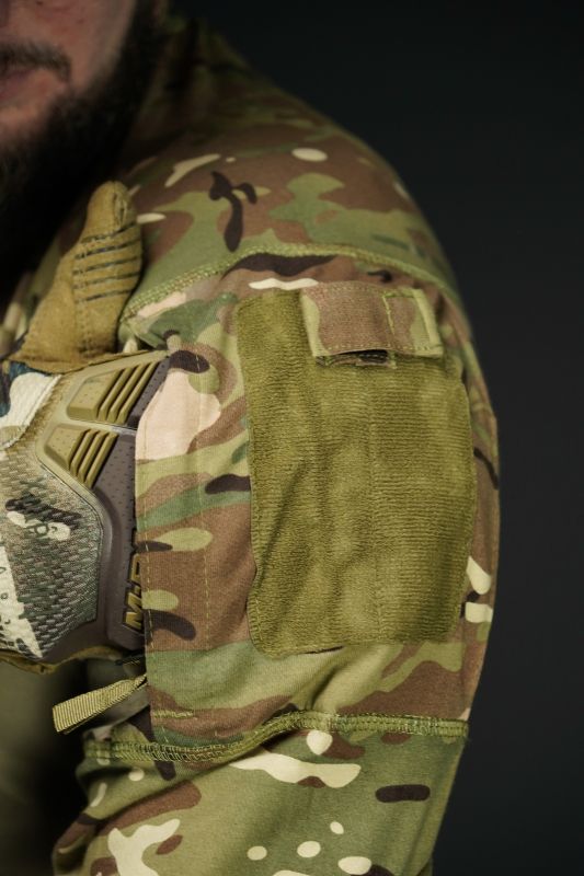 Тактическая боевая рубашка UBACS Tactical Series Long Sleeve с усиленными рукавами и велкропанелями