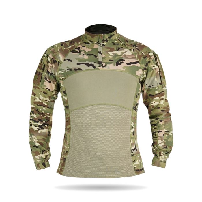 Тактическая боевая рубашка UBACS Tactical Series Long Sleeve с усиленными рукавами и велкропанелями