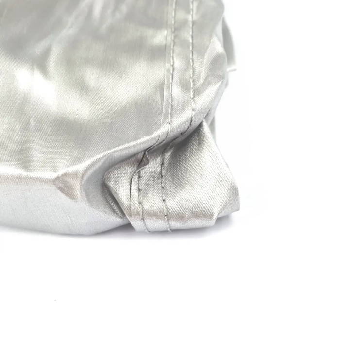 Тент автомобільний Polyester сірий ХL з кишеньками для дзеркал, блискавка на водійські двері