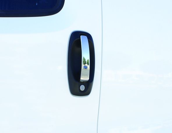 Хромированные Накладки на Ручки Дверей (4 шт, Нержавейка) OmsaLine - Итальянская Нержавейка для Citroen Nemo 2007-2017 гг