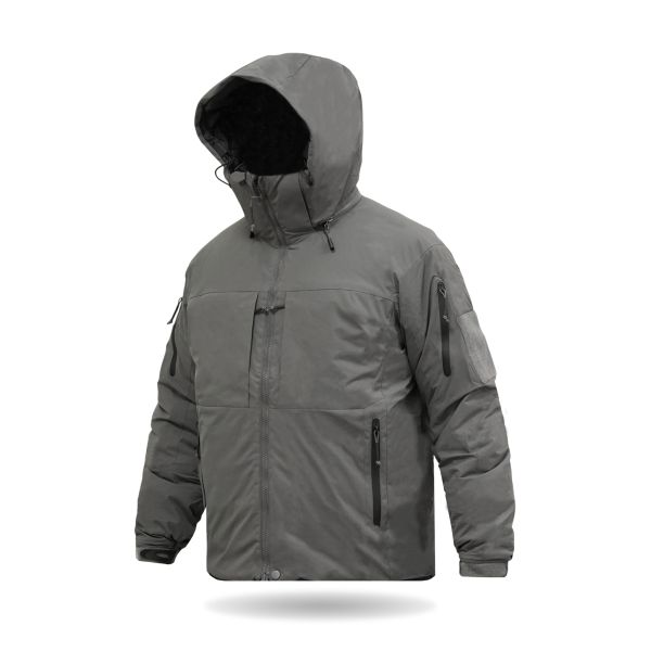 Утепленная зимняя куртка BR SQG 5 с эко-пухом серая