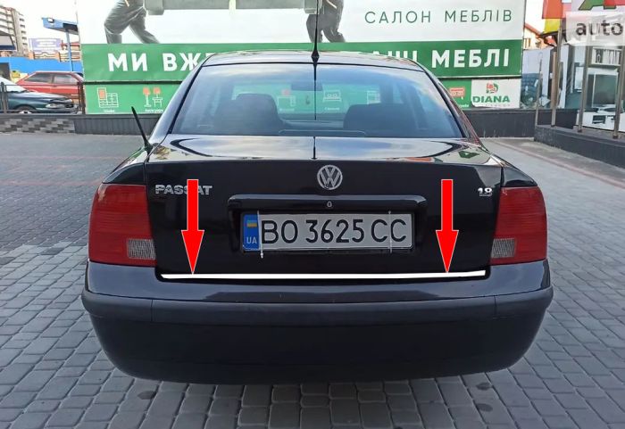 Накладка на багажник SD 1996-2001 нержавейка для Volkswagen Passat B5
