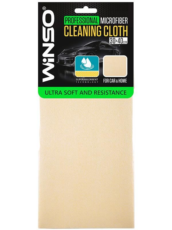 Серветка Winso Professional Microfiber Cleaning Cloth професійна суперабсорбуюча штучна замша жовта 30х40