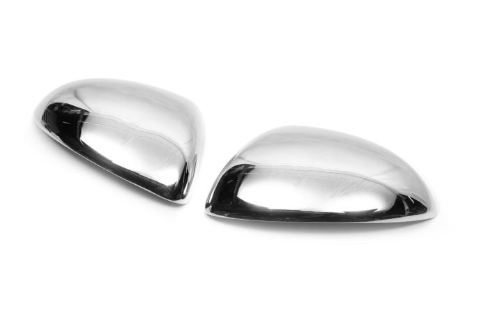 Накладки на Зеркала (2 шт., Нержавейка) для Opel Corsa D 2007-2014 гг