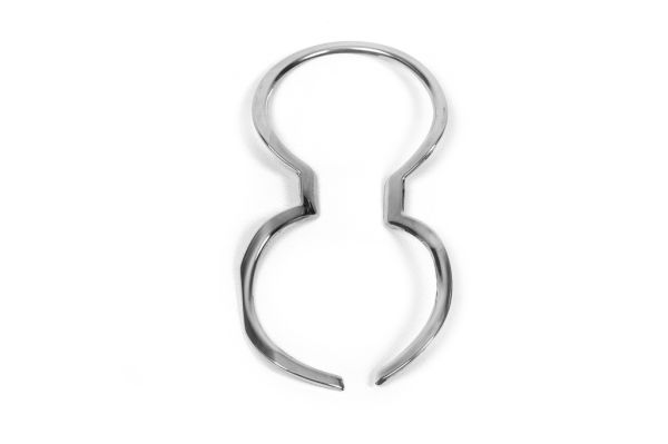 Окантовка подстаканника (нержавейка) для Kia Rio 2012-2017 гг