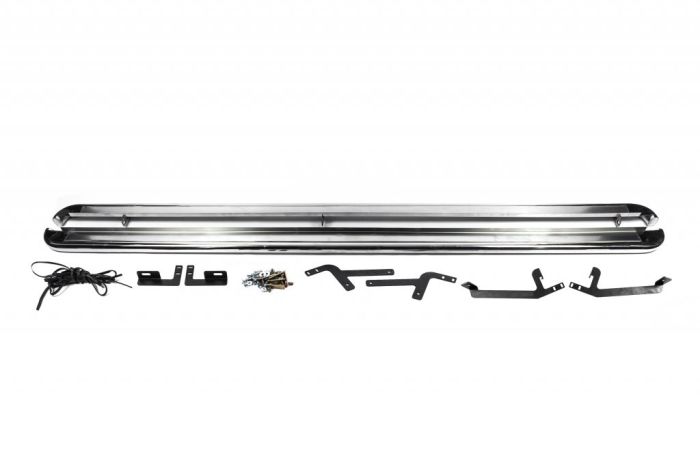 Боковые Подножки Premium (2 шт., Нержавейка) 60 мм, короткая база для Nissan Primastar 2002-2014 гг