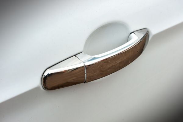 Хромированные Накладки на Ручки (4 шт., Нержавейка) Без чипа, OmsaLine - Итальянская нержавейка для Ford Focus III 2011-2017 гг