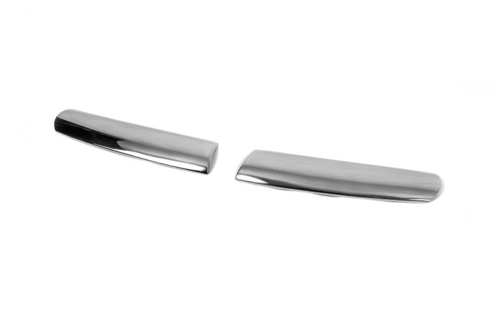 Хром накладки на решетку радиатора 2004-2008 (2 шт., нержавейка) OmsaLine - Итальянская Нержавейка для Peugeot Partner