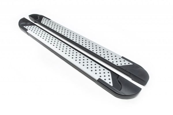 Боковые пороги X5-тип (2 шт, алюминий) для Dacia Logan MCV 2004-2014 гг